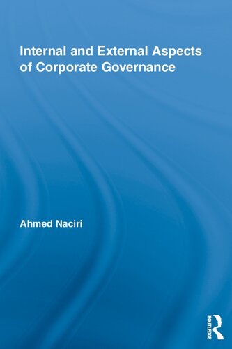 Internal And External Aspects Of Corporate Governance Ahmed Naciri