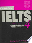 Cambridge Ielts 4 Students Book With Answers Ielts Practice Tests 1st Edition Esol