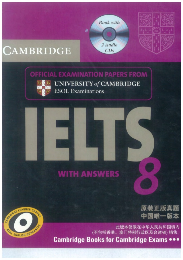 Cambridge Ielts 8 Students Book With Answers Ielts Practice Tests 1st Edition Esol