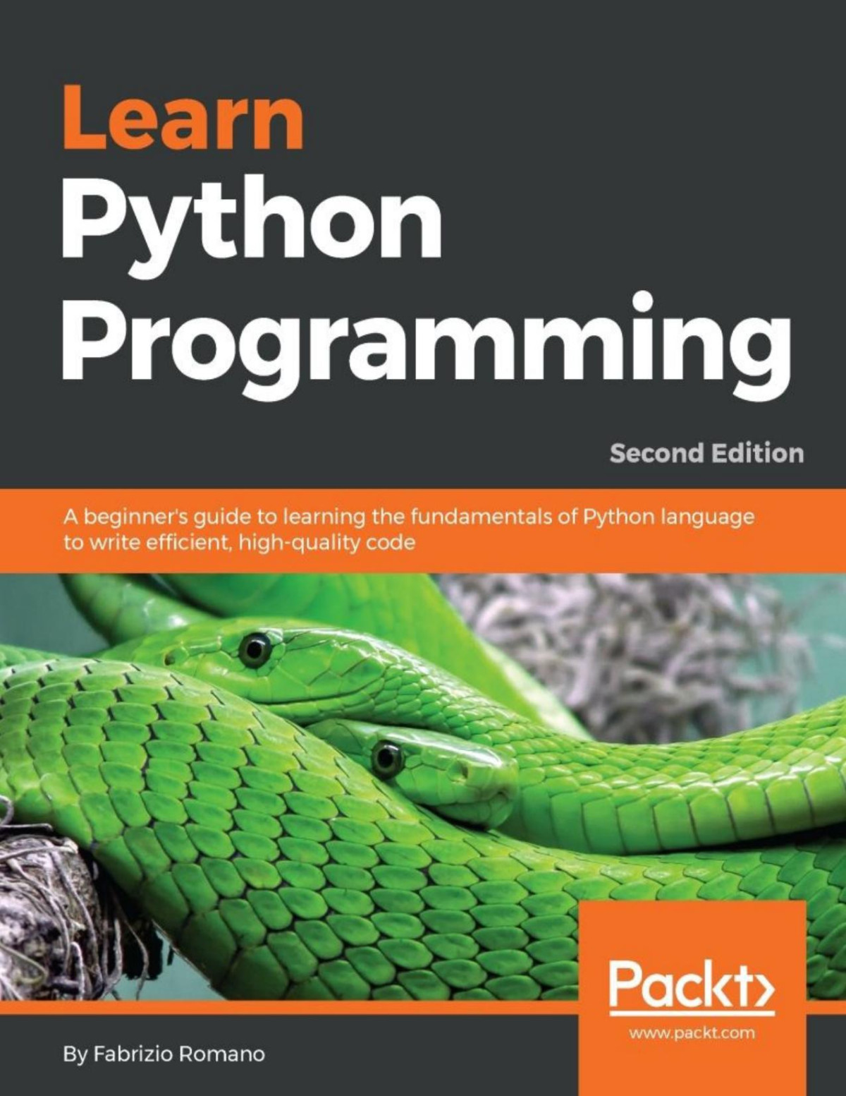 Learn Python Programming A Beginners Guide To Learning The Fundamentals Of Python Language To Write Efficient Highquality Code 2nd Edition Fabrizio Romano Romano