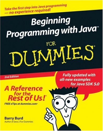 Beginning Programming With Java For Dummies Second Edition 2nd Edition Barry A Burd