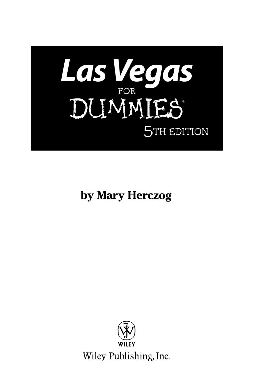 Las Vegas For Dummies Mary Herczog