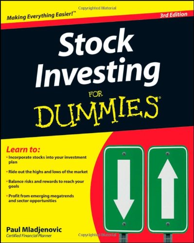 Stock Investing For Dummies Third Edition 3rd Edition Paul Mladjenovic