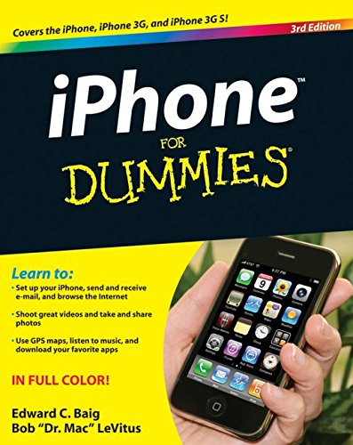 Iphone For Dummies Includes Iphone 3gs 3rd Edition Baig Edward C