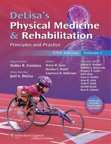 Delisas Physical Medicine Rehabilitati 5th Revised Ed Walter R Frontera