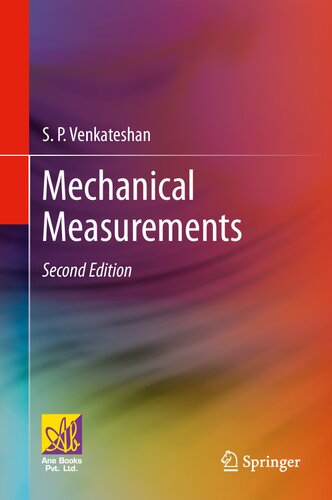 Mechanical Measurements 2nd Edition Sp Venkateshan