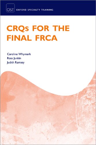 Crqs For The Final Frca Caroline Whymark Ross Junkin Judith Ramsey