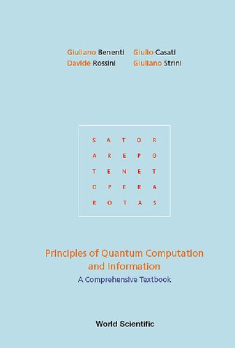 Principles Of Quantum Computation And Information A Comprehensive Textbook 2nd Edition Giuliano Benenti