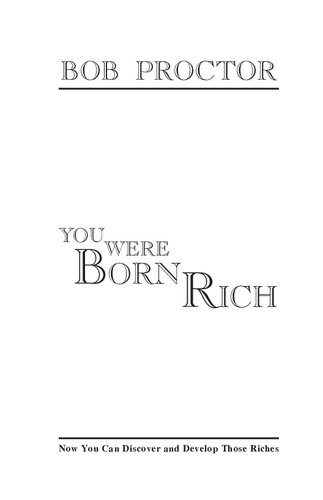 You Were Born Rich Bob Proctor