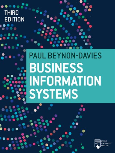 Business Information Systems 3rd Edition Paul Beynondavies