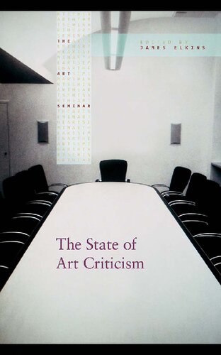 The State Of Art Criticism James Elkins