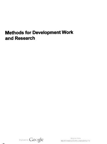 Methods For Development Work And Research A New Guide For Practitioners 2nd Edition Britha Mikkelsen