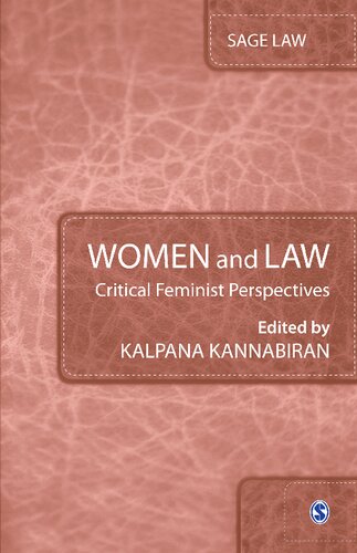 Women And Law Critical Feminist Perspectives 1st Edition Kalpana Kannabiran