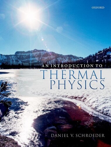 An Introduction To Thermal Physics Daniel V Schroeder