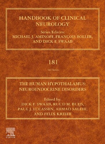 The Human Hypothalamus Neuroendocrine Disorders Dick F Swaab Editor