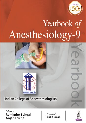 Yearbook Of Anesthesiology 9 Raminder Sehgal Anjan Trikha