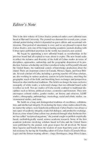 Cuban Studies