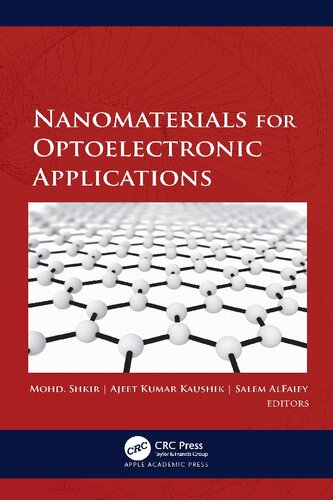 Nanomaterials For Optoelectronic Applications 1st Edition Mohd Shkir Editor