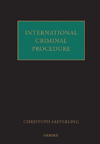 International Criminal Procedure Christoph Safferling