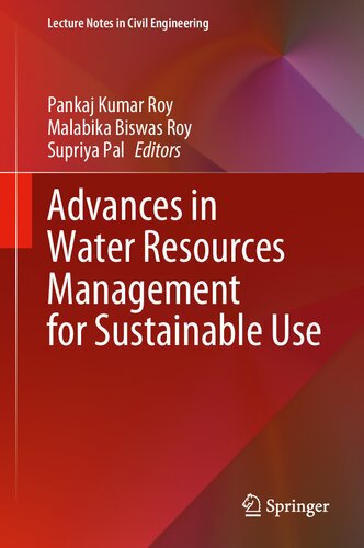 Advances In Water Resources Management For Sustainable Use 1st Edition Pankaj Kumar Roy