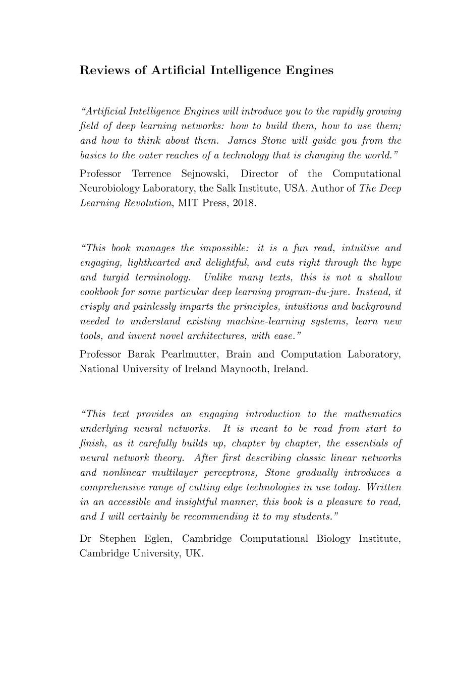 A Brief Guide To Artificial Intelligence Tutorial Introductions Illustrated James V Stone