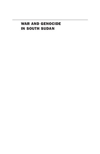 War And Genocide In South Sudan Clmence Pinaud