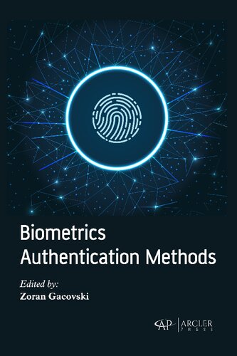 Biometrics Authentication Methods Zoran Gacovski Ed