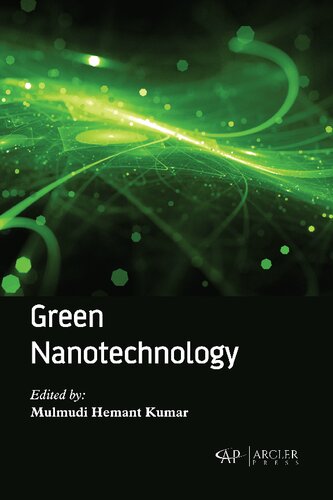 Green Nanotechnology Mulmudi Hemant Kumar Editor