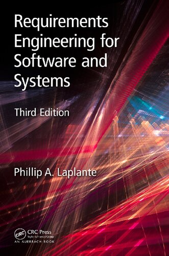 Requirements Engineering For Software And Systems 3rd Edition Phillip A Laplante