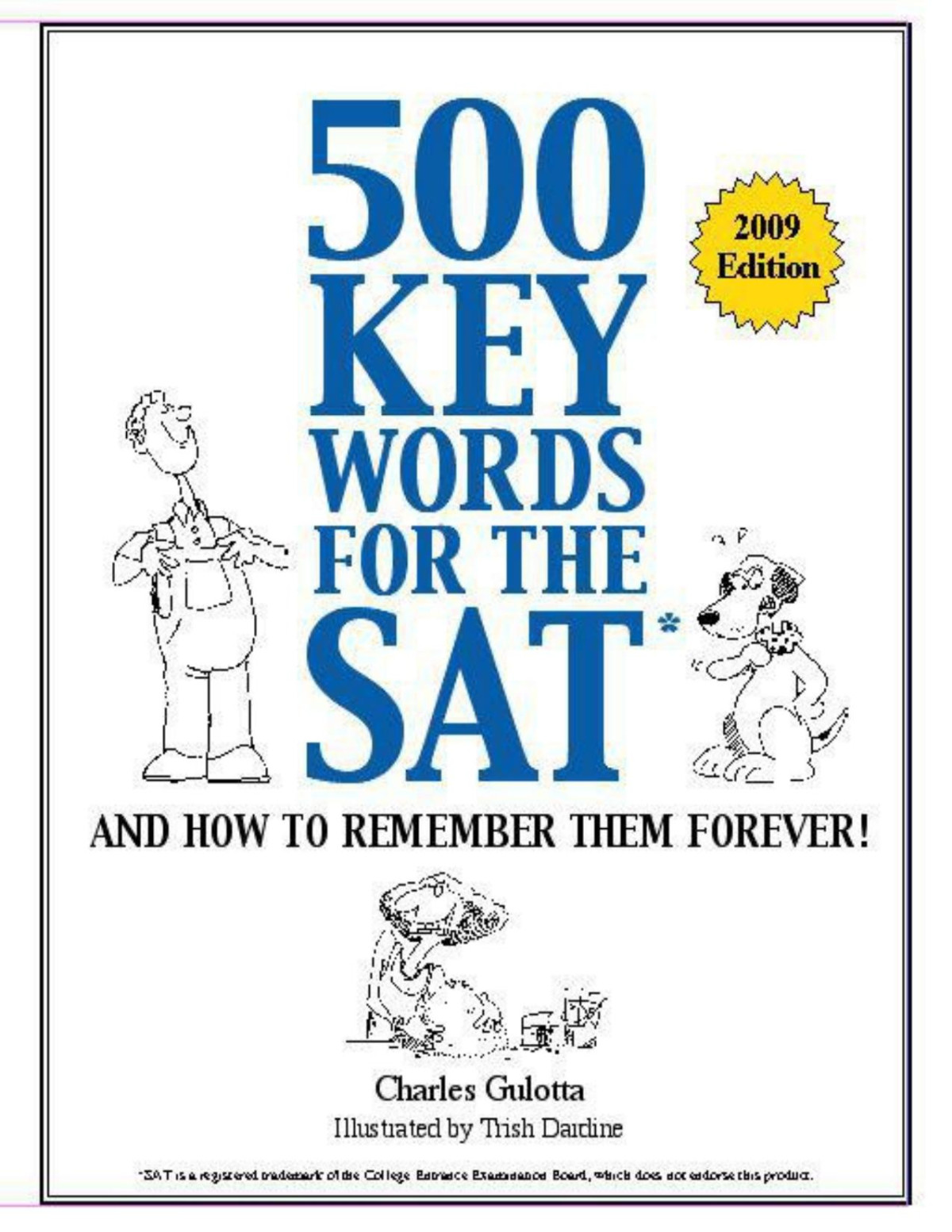 500 Key Words For The Sat Charles Gulotta Gulotta Charles