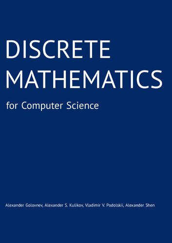 Discrete Mathematics For Computer Science Alexander Golovnev