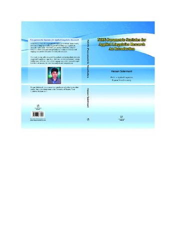 Nonparametric Statistics For Applied Linguistics Research 1st Edition Hassan Soleimani