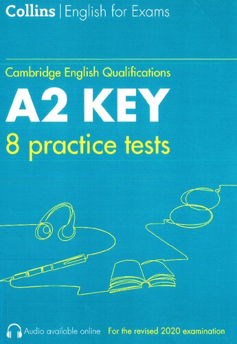 Collins Cambridge English Practice Tests For A2 Key Ket With Audio Sarah Jane Lewis