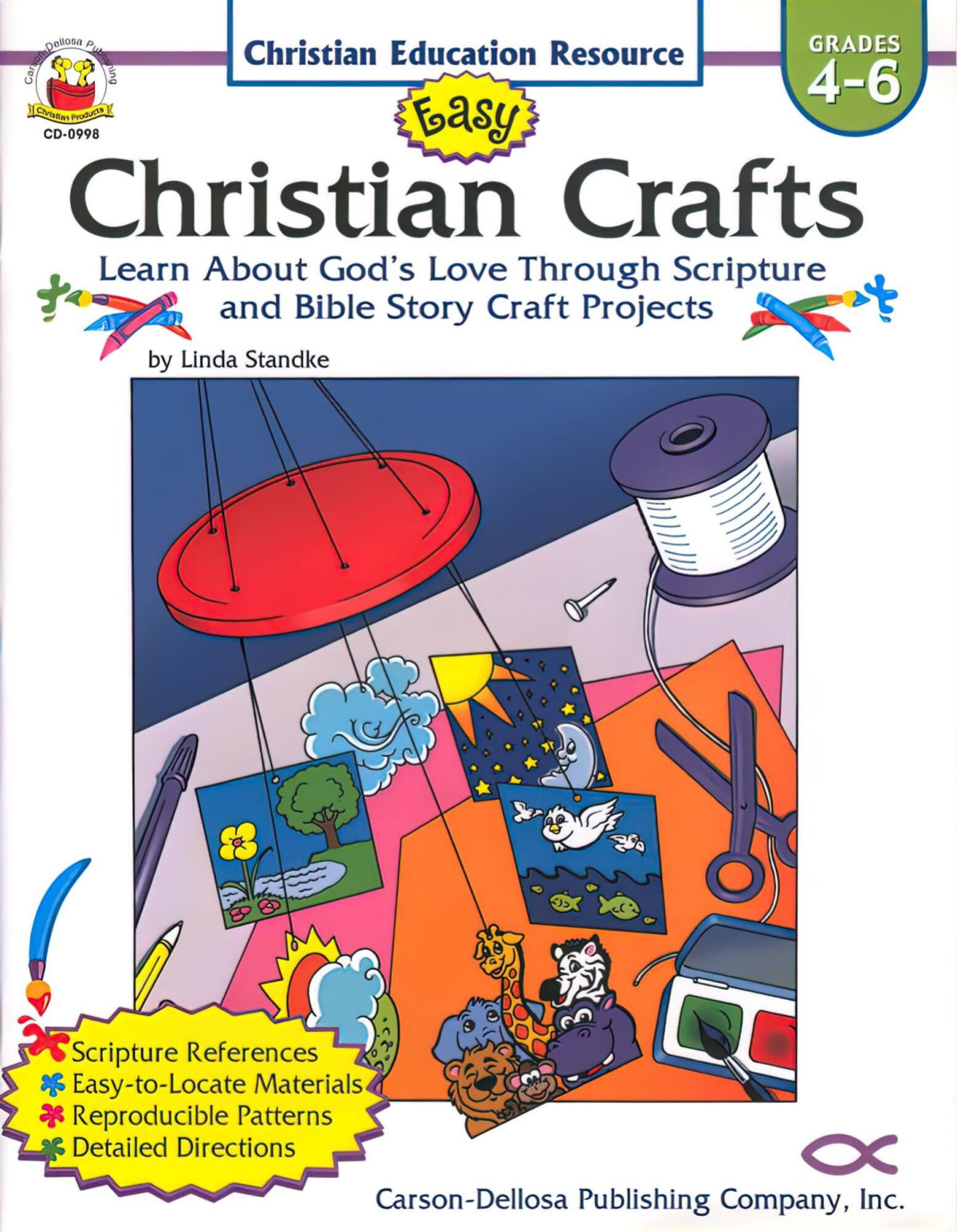 Easy Christian Crafts Learn About Gods Love Through Scripture Bible Story Craft Projects Grades 46 Linda Standke