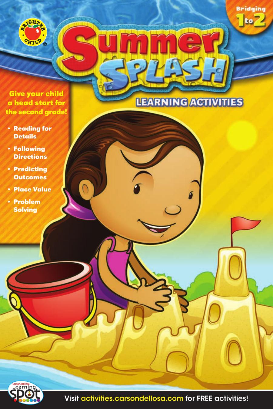 Summer Splash Learning Activities Grades 1 2 Brighter Child Carsondellosa Publishing Child