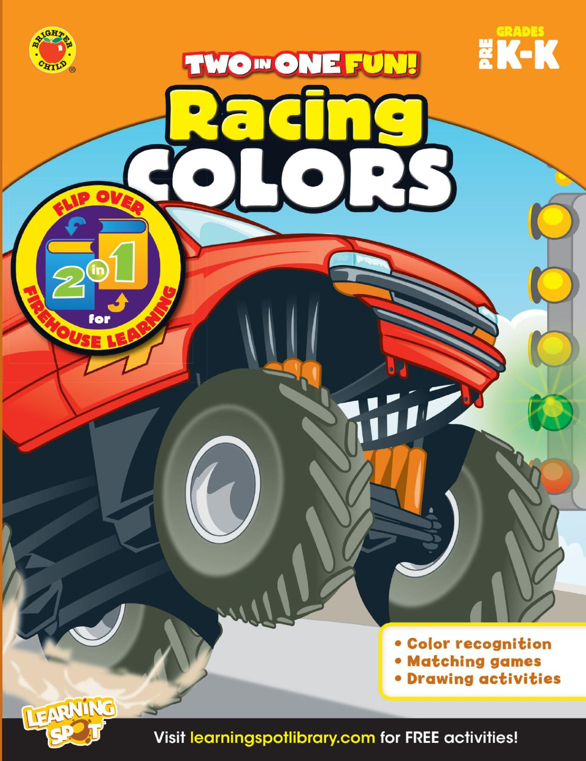 Two In One Fun Racing Colors Firehouse Learning Grades Pk K Brighter Child
