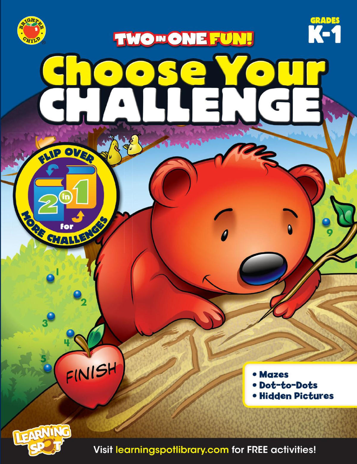 Twoone Fun Choose Your Challenge Grades K 1 Brighter Child Carsondellosa Publishing Child
