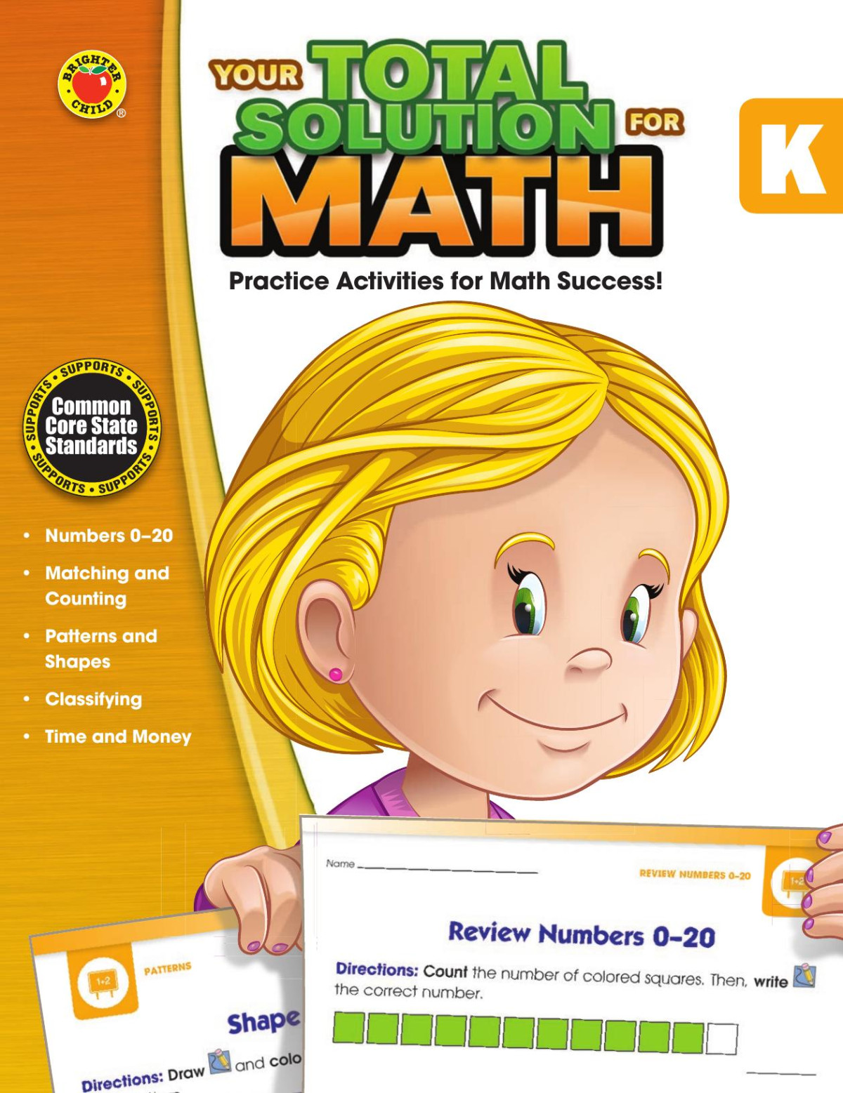 Your Total Solution For Math Grade K Brighter Child Carsondellosa Publishing Child