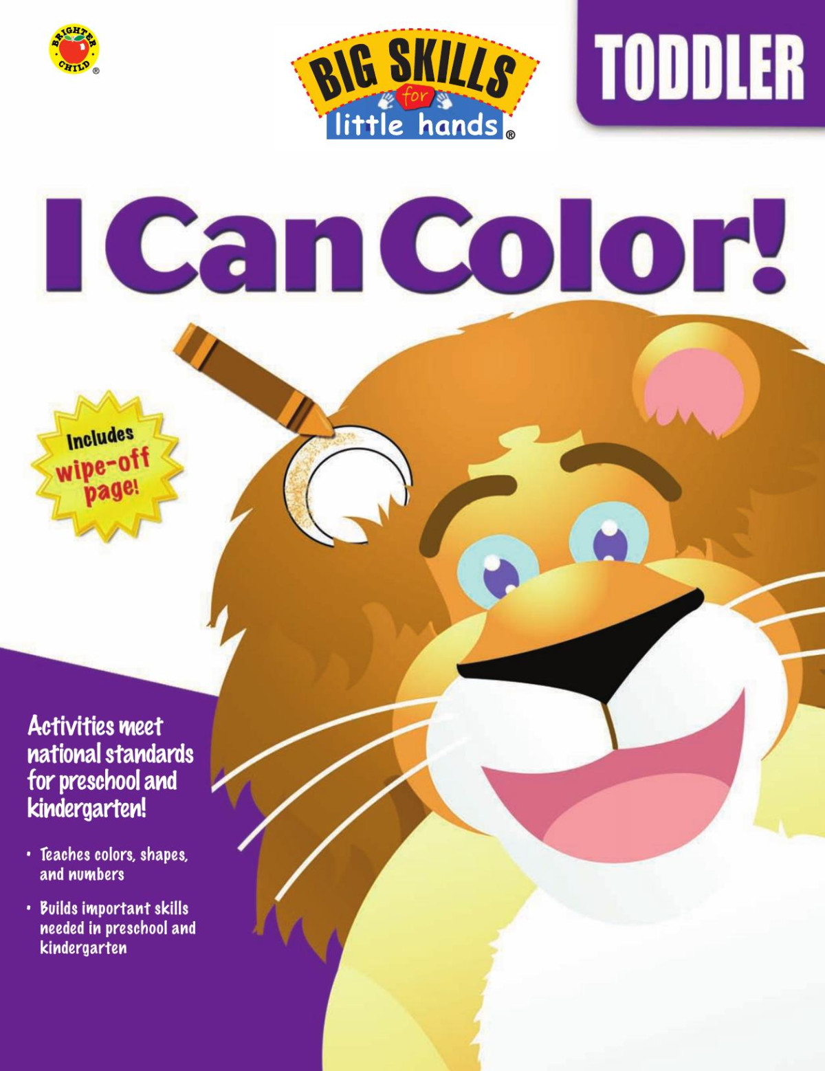 Big Skills For Little Hands I Can Color Toddler Toddler Brighter Child