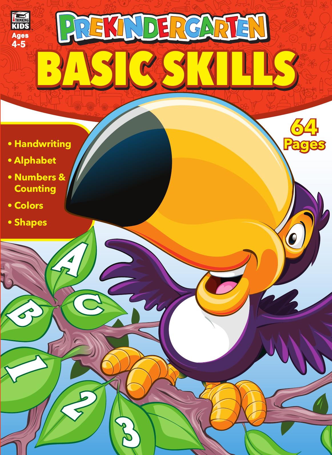 Prekindergarten Basic Skills Ages 45 Thinking Kids Carsondellosa Publishing