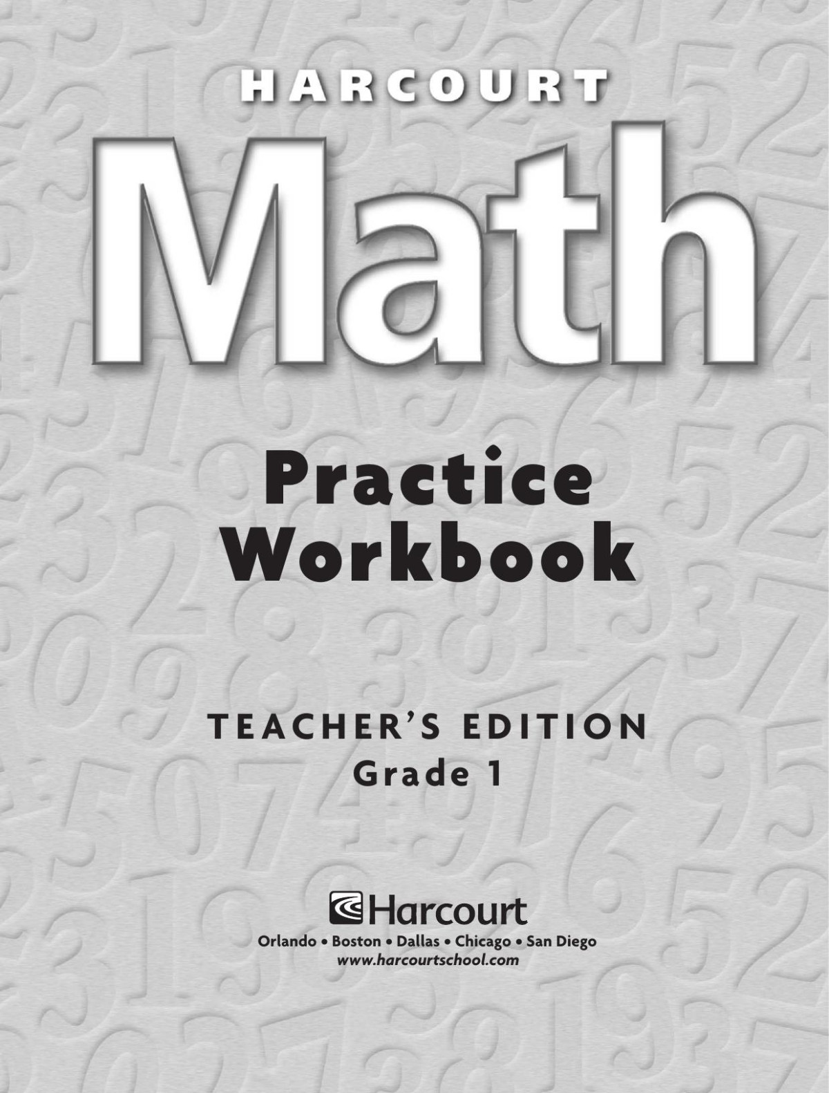 Math Practice Workbook Grade 1 Teachers Edition Houghton Mifflin Harcourt