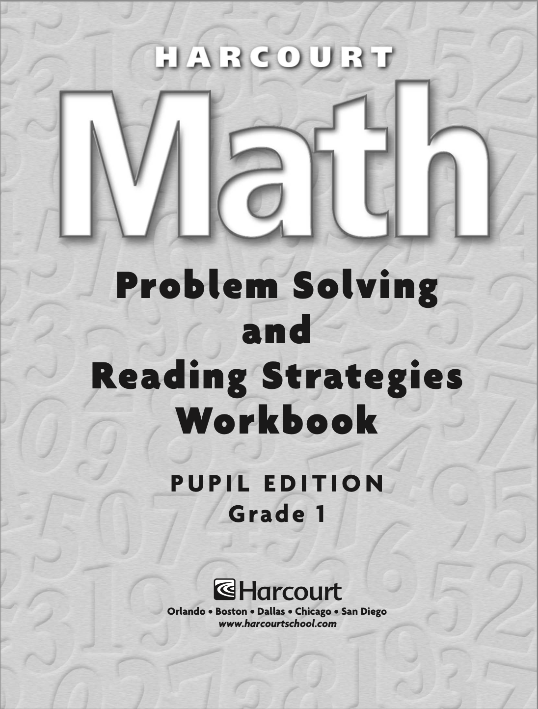 Math Problem Solving And Reading Strategies Grade 1 Houghton Mifflin Harcourt