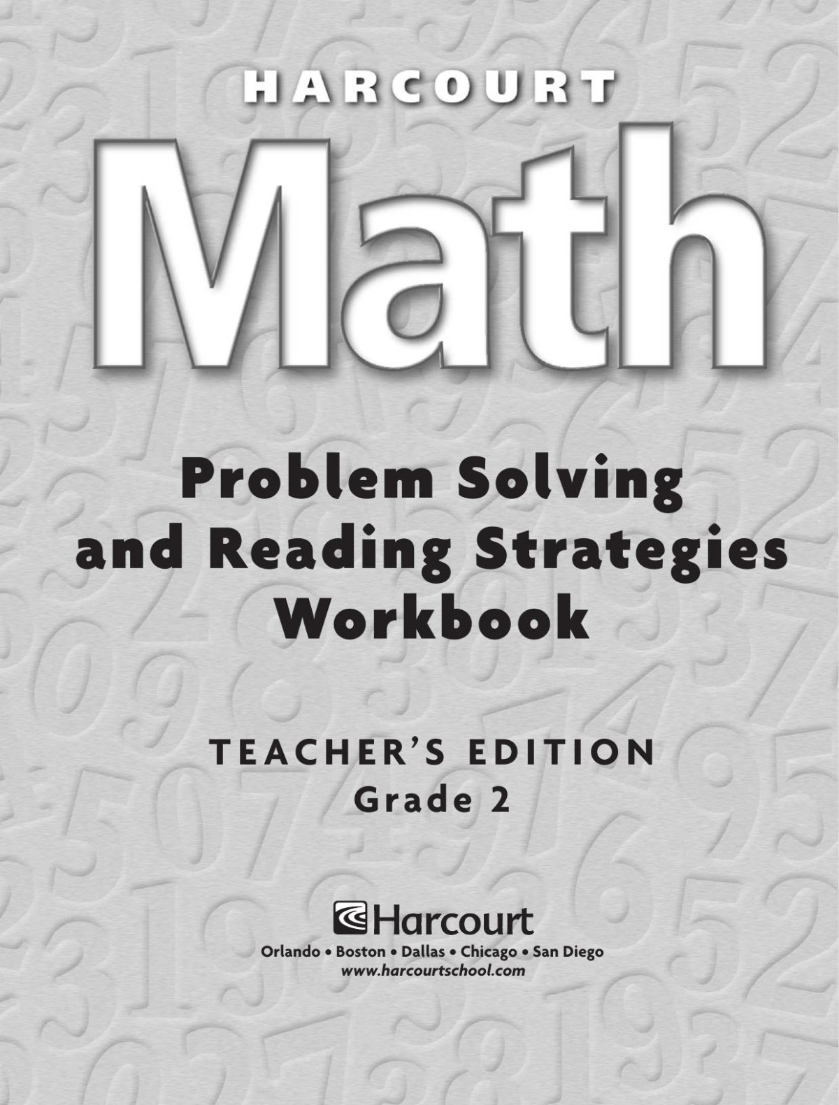 Math Problem Solving And Reading Strategies Grade 2 Teachers Edition Houghton Mifflin Harcourt