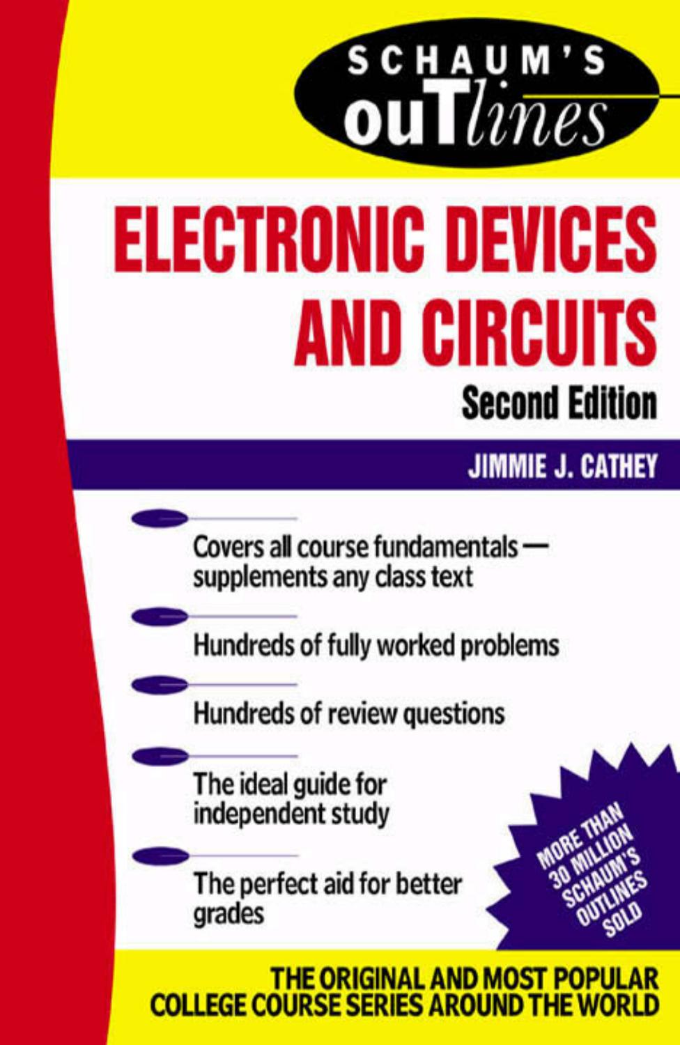 Schaums Outline Of Electronic Devices And Circuits Second Edition Schaums Outlines 2nd Edition Cathey
