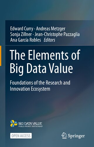 The Elements Of Big Data Value Foundations Of The Research And Innovation Ecosystem Edward Curry