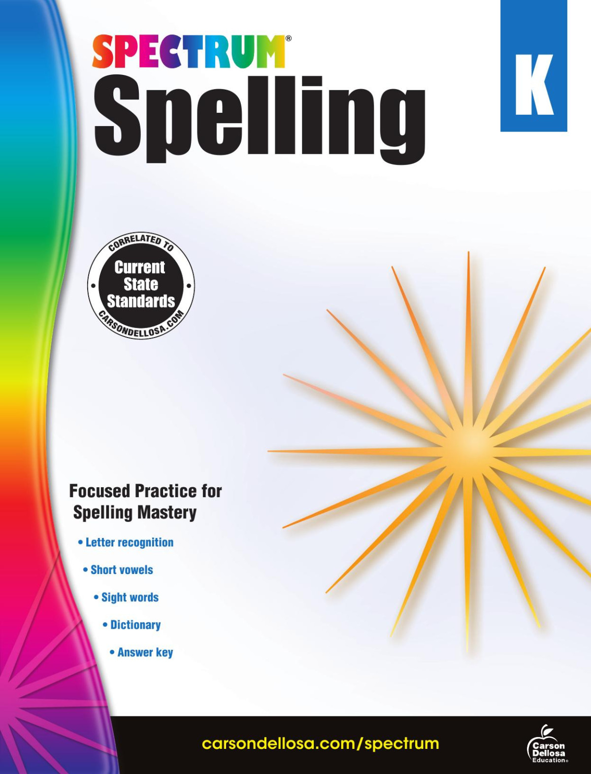 Spectrum Spelling Workbook Grade K Spectrum