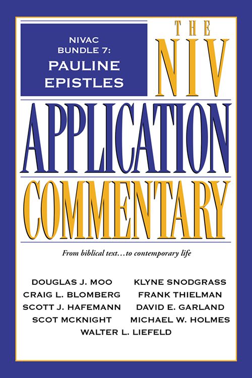 Nivac Bundle 7 Douglas J Moo Craig L Blomberg Scott J Hafemann
