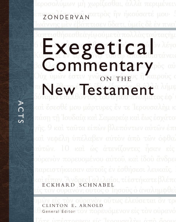 Acts Zecnt Eckhard J Schnabel Schnabel Eckhard J