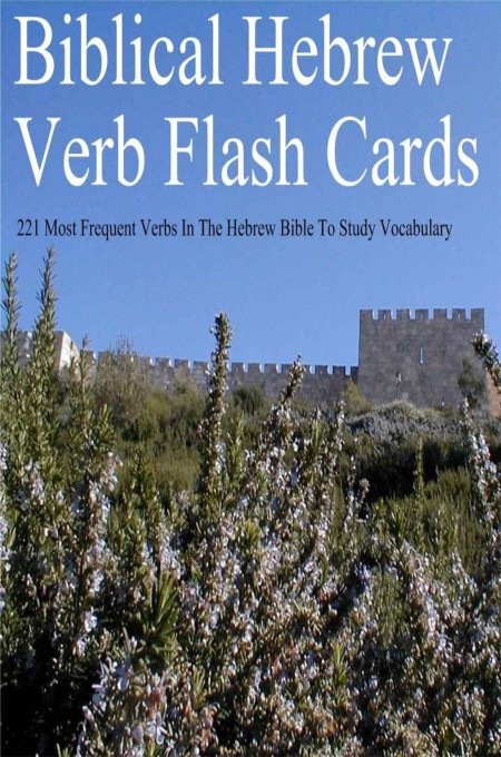 Biblical Hebrew Verb Flash Cards 221 Most Frequent Verbs In The Hebrew Bible To Study Vocabulary Morris Rosenthal Rosenthal