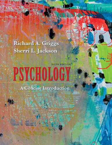 Psychology A Concise Introduction 6th Edition Richard A Griggs